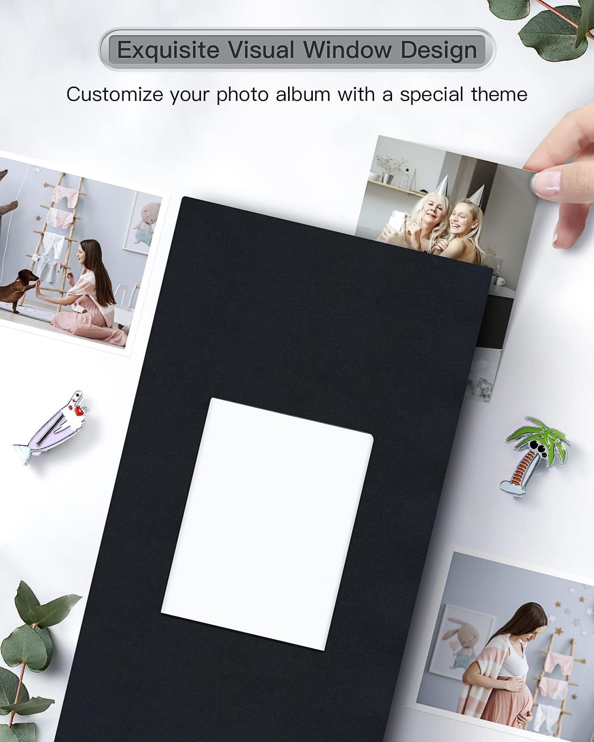 popotop Photo Album 4x6-420 Photos Photo Books with 420 Horizontall Pockets,Linen Cover Albums for Family Wedding Anniversary Baby Vacation Pictures