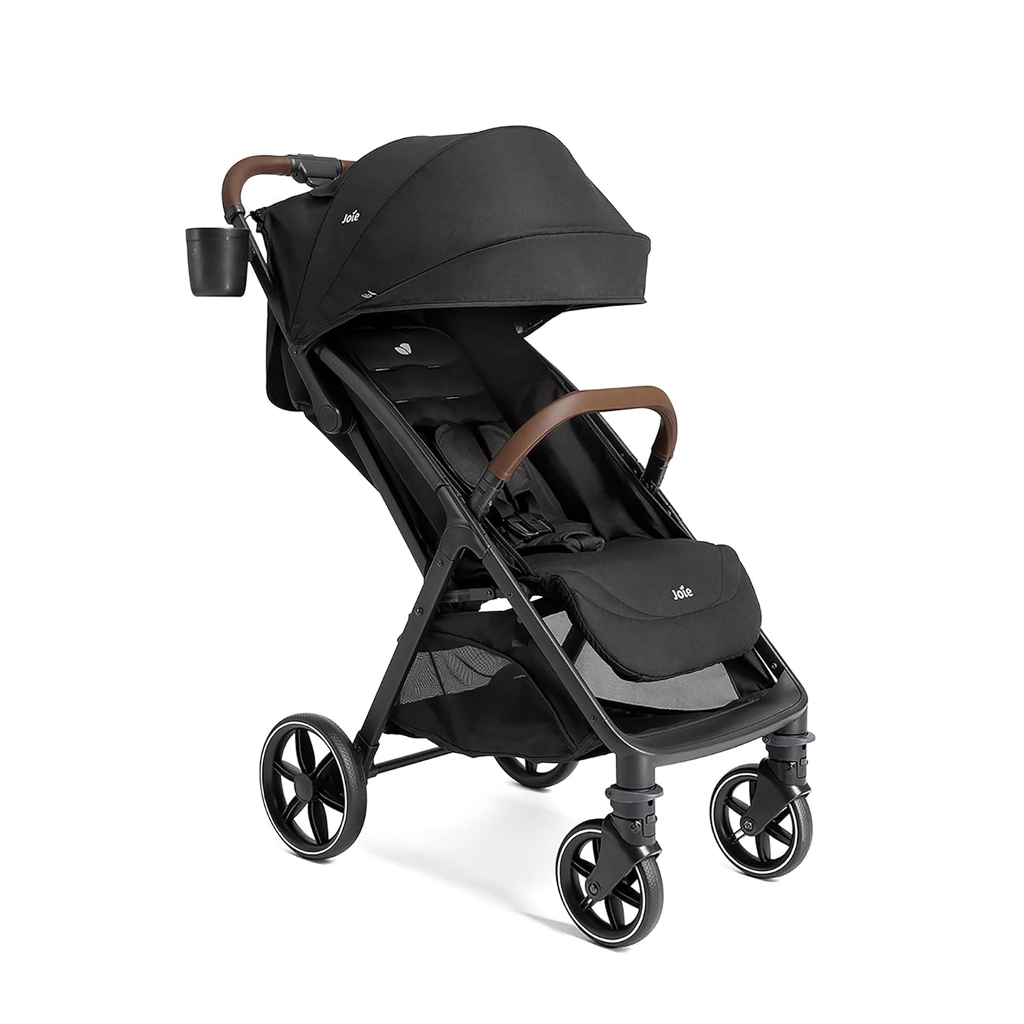 Joie Nutmeg Compact Stroller – Lightweight and Compact Stroller with One-Hand Fold (Shale)
