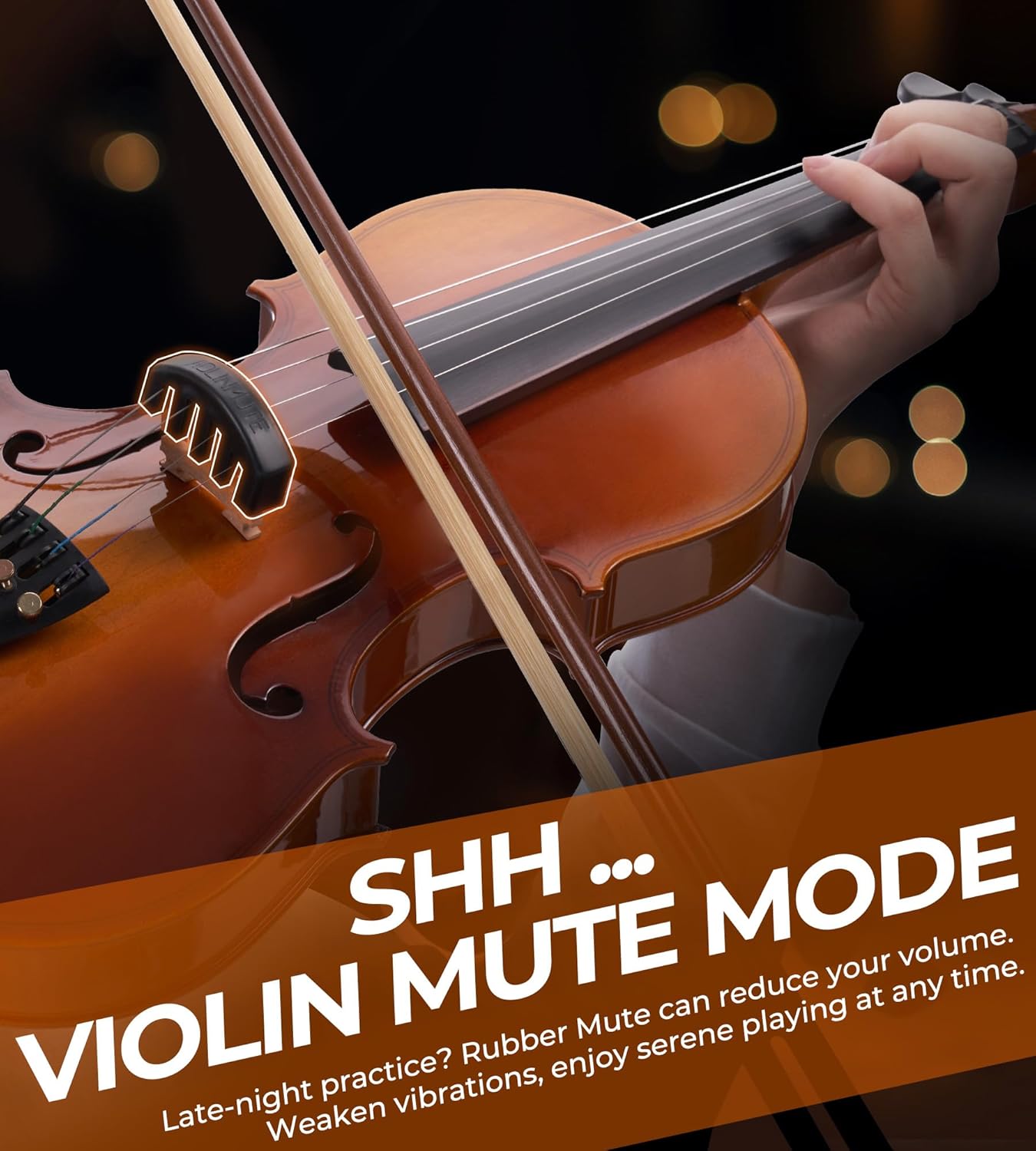 Vangoa Violin 4/4 Full Size Set Fiddle, Handcrafted Starter Acoustic Violins Kit with Solid Wood Side Board, Lightweight Hard Case for Beginners, Teens, Child, Kids Age 12+, Adults, Right Handed