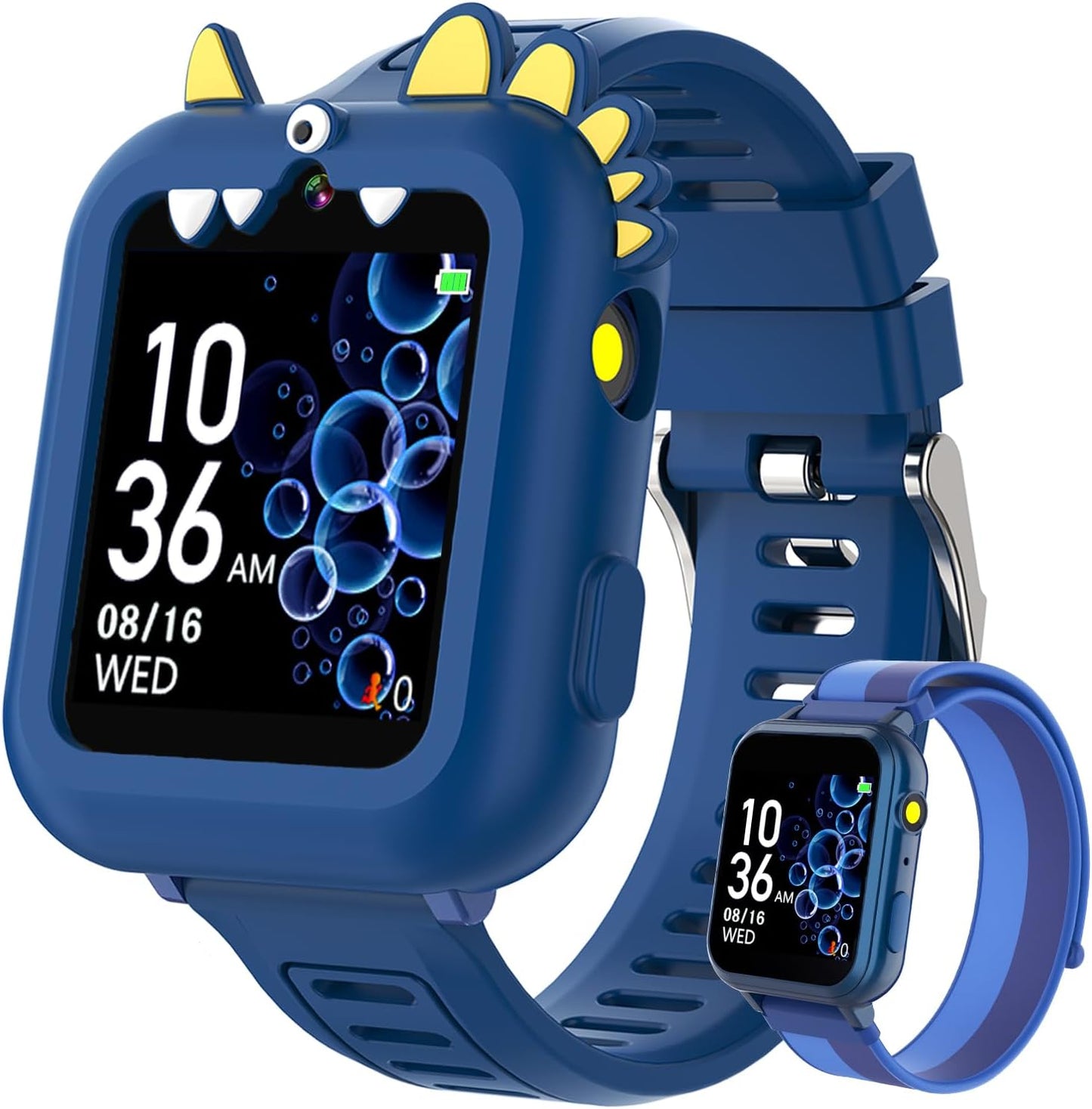 Smart Watch for Kids with 39 Games Touchscreen Camera Video, Music Player, Pedometer, Calculator, Calendar, Stopwatch, Flashlight, Alarm Clock 12/24 hr, Birthday Gifts Toys for Boys Ages 3-12