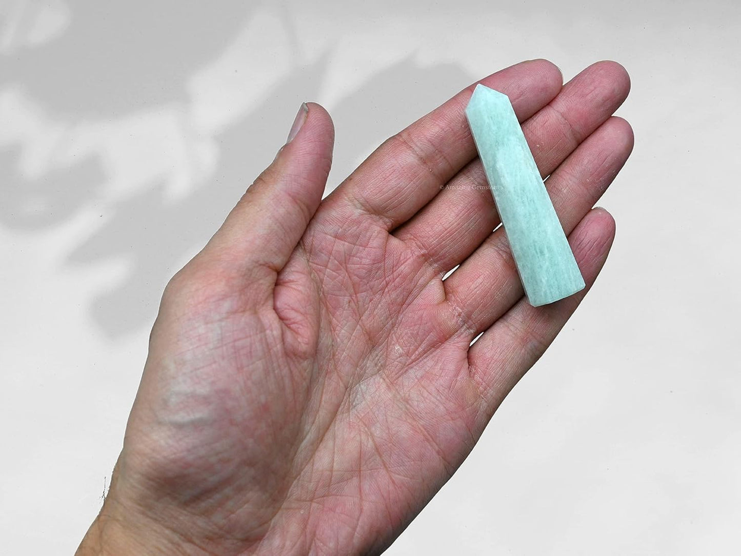 Amazing Gemstone Amazonite Crystal Towers ~ Natural Healing Crystal Point Obelisk for Reiki Healing and Crystal Grid (2" to 3" Inch)