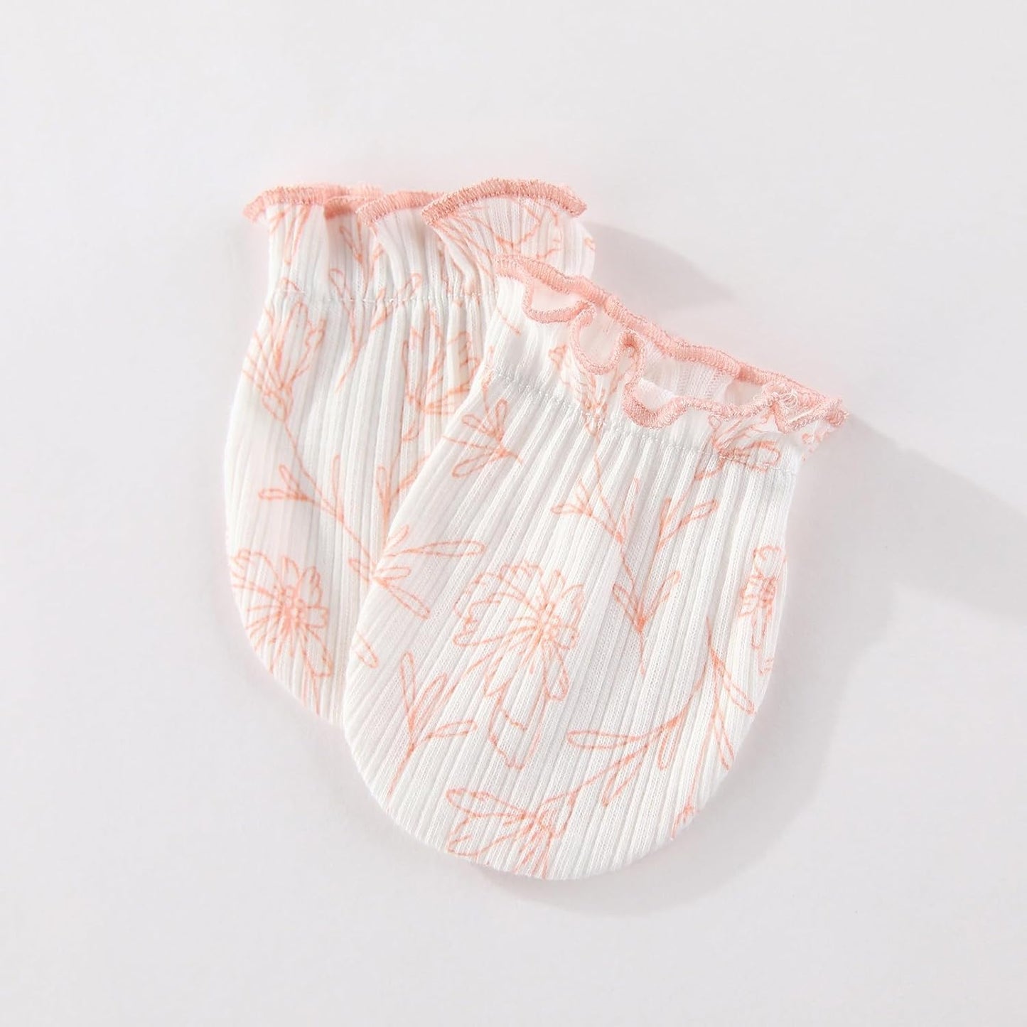 5 Pairs Baby Not Scratch Mittens 0-6 Months New Born Boy Girl Gloves Cute Infant Accessories