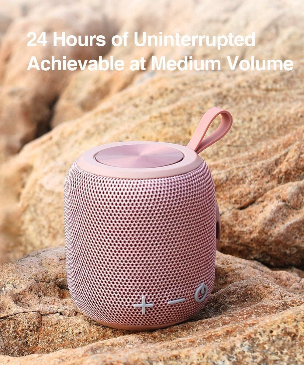 FIGMASU Bluetooth Speakers Portable Wireless Waterproof IPX7 Bluetooth 5.0 Dual Pairing Mini Shower Speaker, 24H Playtime Stereo Surround Sound, for Outdoor Travel, Pool