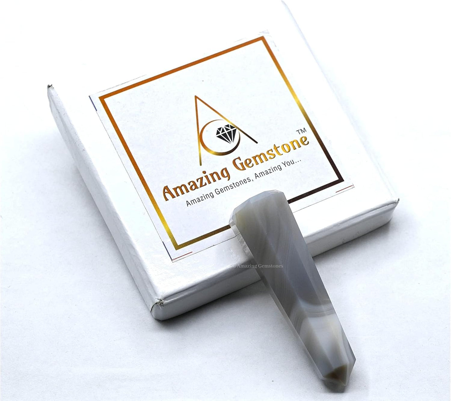 Amazing Gemstone Agate Crystal Towers ~ Natural Healing Crystal Point Obelisk for Reiki Healing and Crystal Grid (3 to 4 INCH)