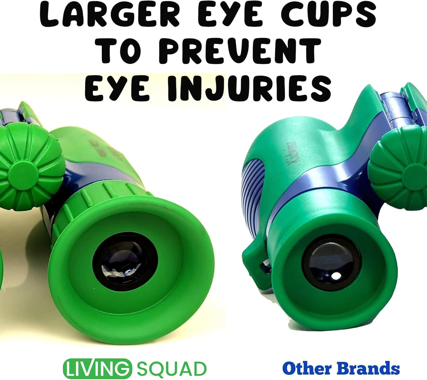 Kids Binoculars 8x21- Kids Gift Aged 3-12, Shock Proof Compact Binoculars for Child Set- Neck Strap, Compass, Carabiner, Case- High-Resolution Optics Boy & Girl Gift Toy for Bird Watching, Camping