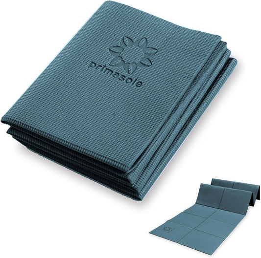 Folding Yoga Travel Pilates Mat Foldable Easy to Carry to Class Beach Park Tear resistant Travel Picnics 4mm Thick 9 Colors