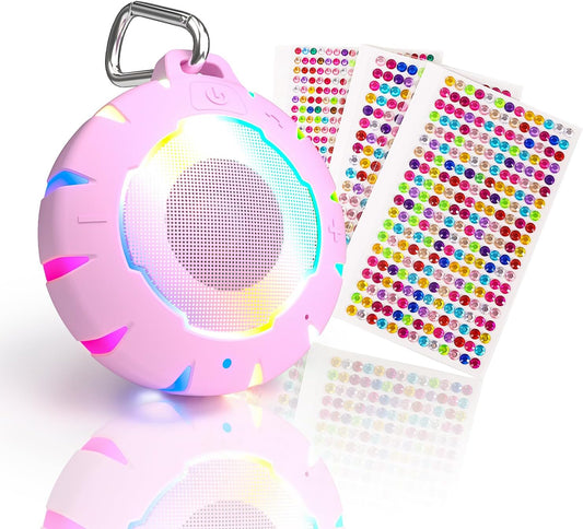 HEYSONG Bluetooth Shower Speaker + DIY Diamond Stickers – Great Gift for Girls