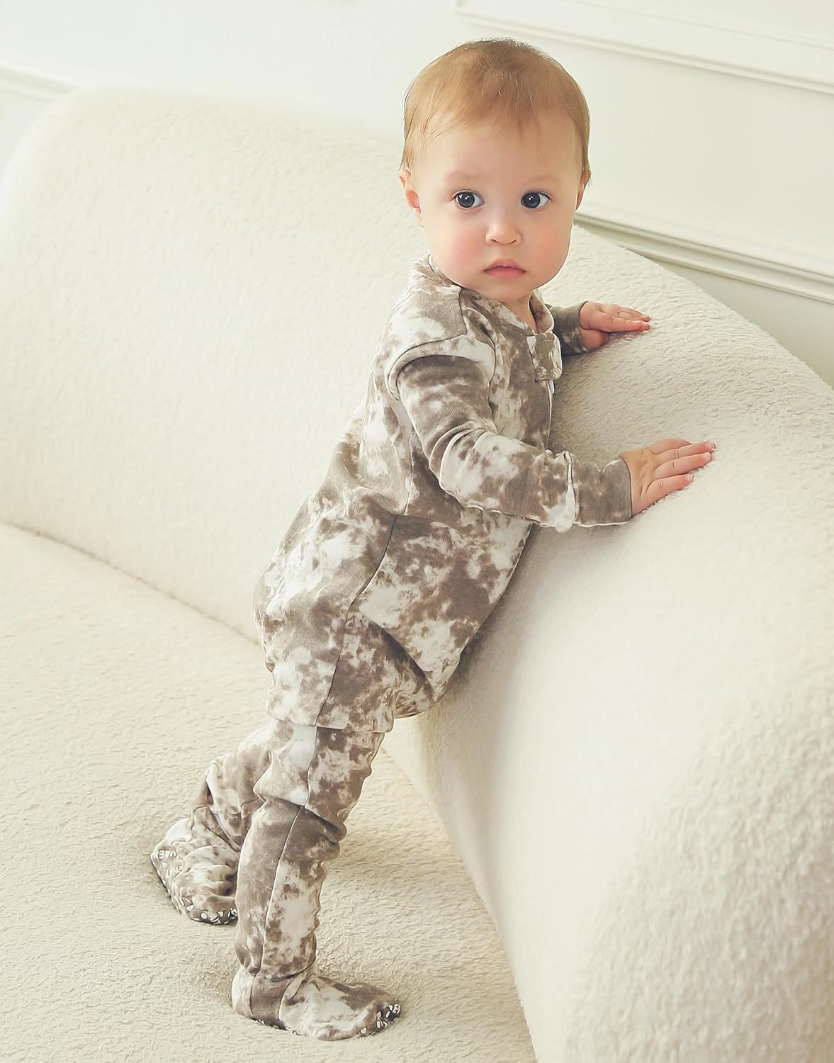 VAENAIT BABY Infant Toddler Boys Girls Footed Pajamas One-PIece Romper Sleep and Play 0M-2T