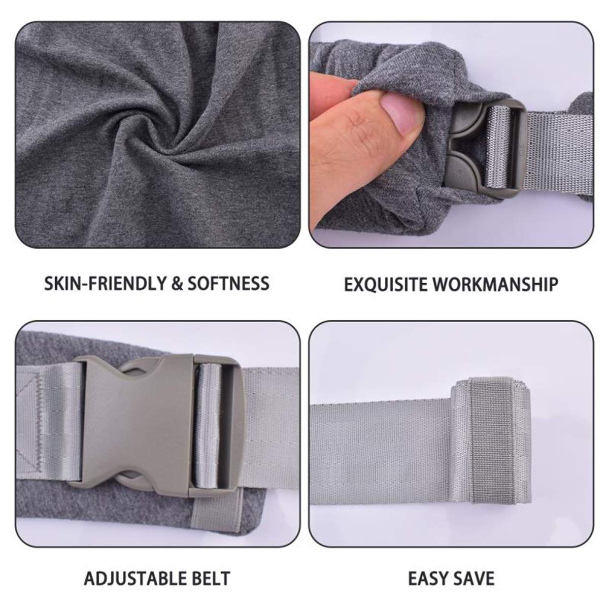 Ergonomic Baby Carrier for Newborns to Toddlers, Skin-Friendly and Soft Front Baby Carrier Wrap, Easy Breastfeeding, Lightweight and Breathable, Perfect Baby Shower Gifts (Dark Grey)
