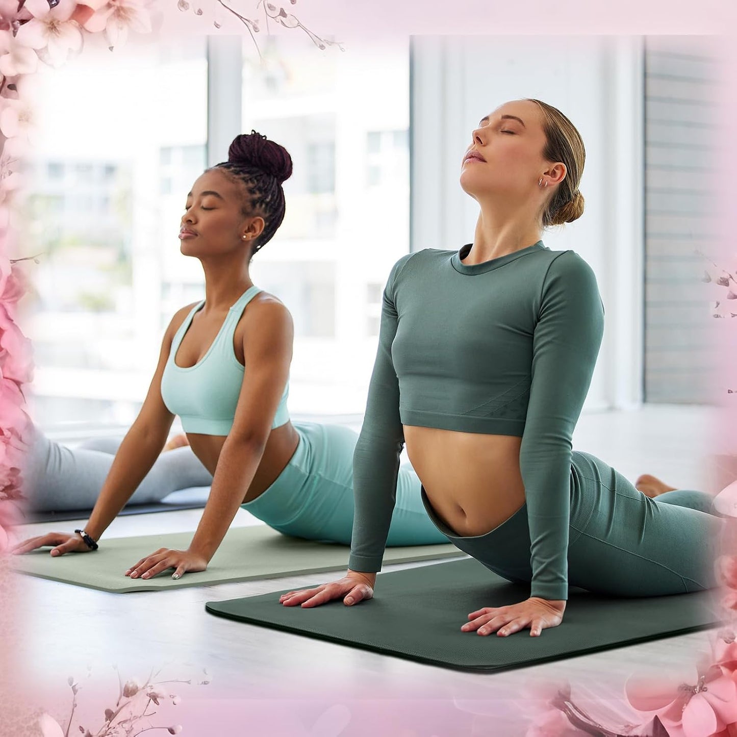 Timgle 6 Pack Yoga Mats Bulk Non Slip Exercise Yoga Mat Thick Anti Slip Tear Resistant Sports Gym for Fitness Stretching Home Workout and Studio