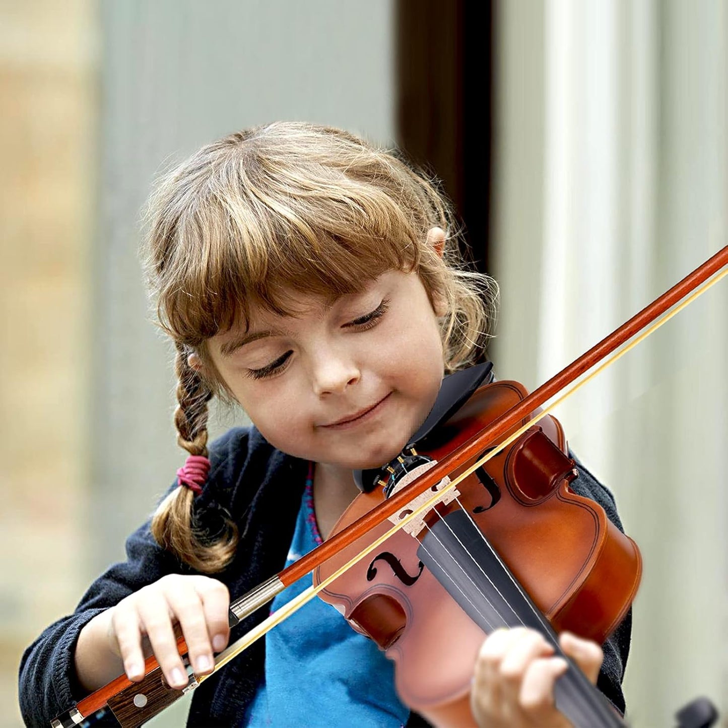 Vangoa 1/4 Violin Set for Beginners Kids Student Fiddle Quarter Size Acoustic Violin Outfit with Starter Kit for Children, Natural