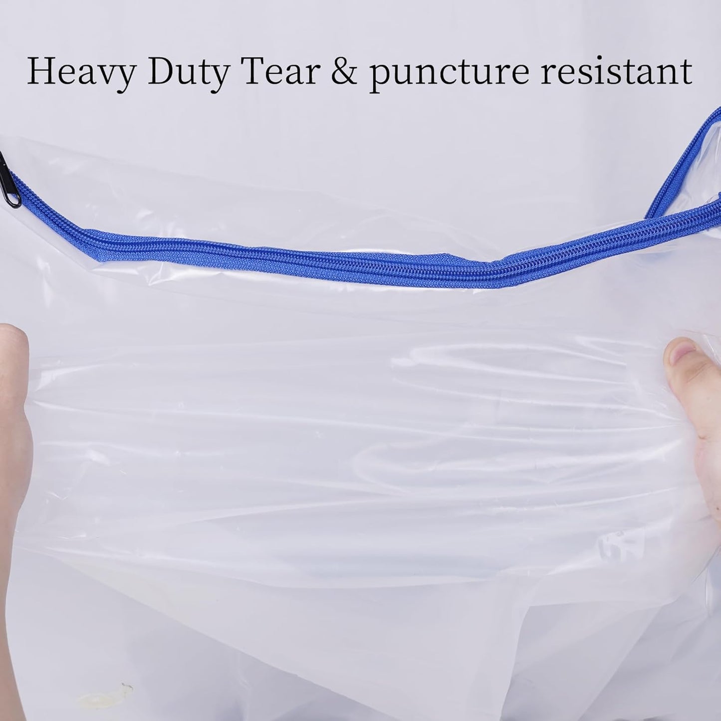 2 Pack Queen Mattress Bags for Moving and Storage-5 Mil Zipper Plastic Waterproof Mattress Storage Bags