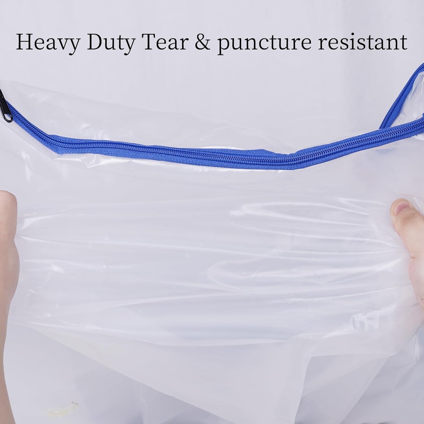 2 Pack King Mattress Bags for Moving and Storage-5 Mil Zipper Plastic Waterproof Mattress Storage Bags