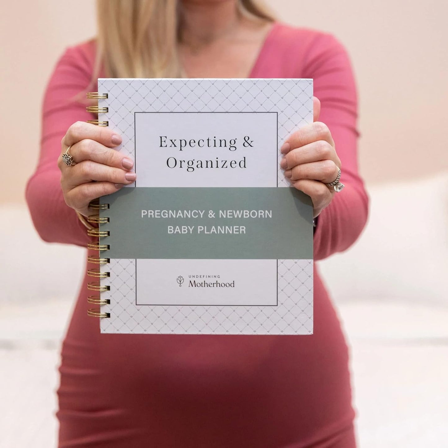 Expecting and Organized New Baby Planner – Pregnancy Organizer and Checklist Journal for First-Time Moms – 140+ Page Hardcover Keepsake by Undefining Motherhood