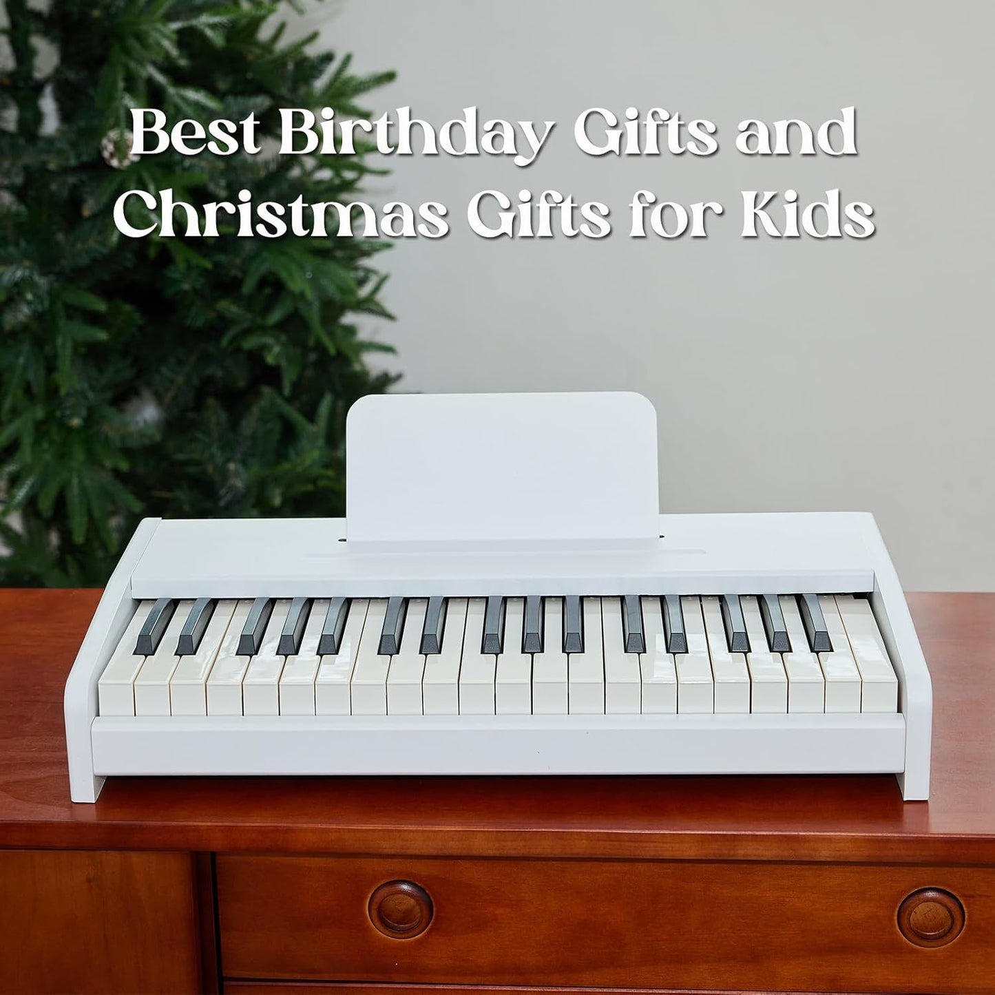 Kids Piano Keyboard, 37 Keys Digital Piano for children, Toddler Music Educational Instrument Toy Wood Piano for 3+ Girls and Boys