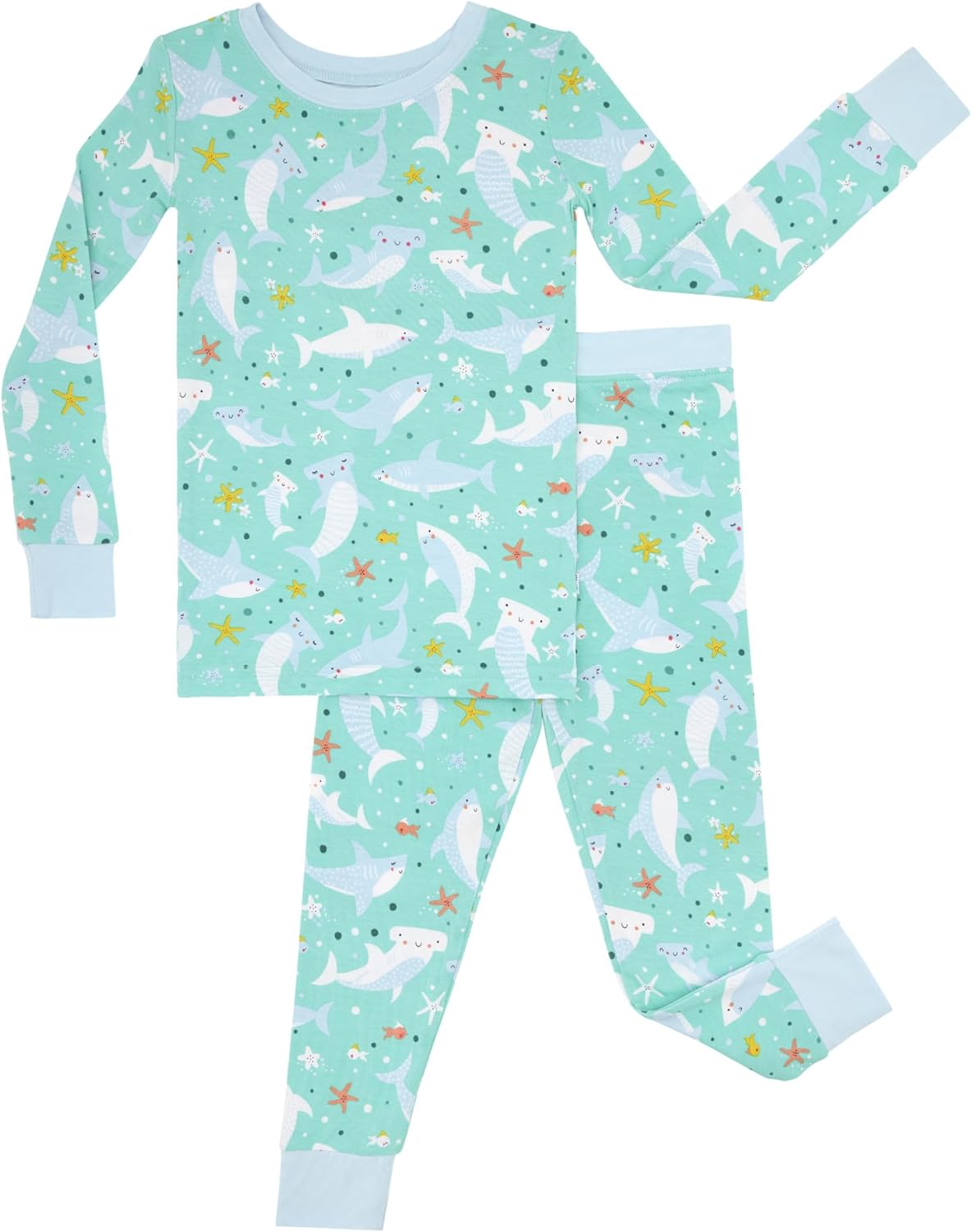 Little Sleepies Two-Piece Pajama Set for Boys & Girls, Soft Viscose from Bamboo Toddler Pajamas for Kids, Family Matching PJs