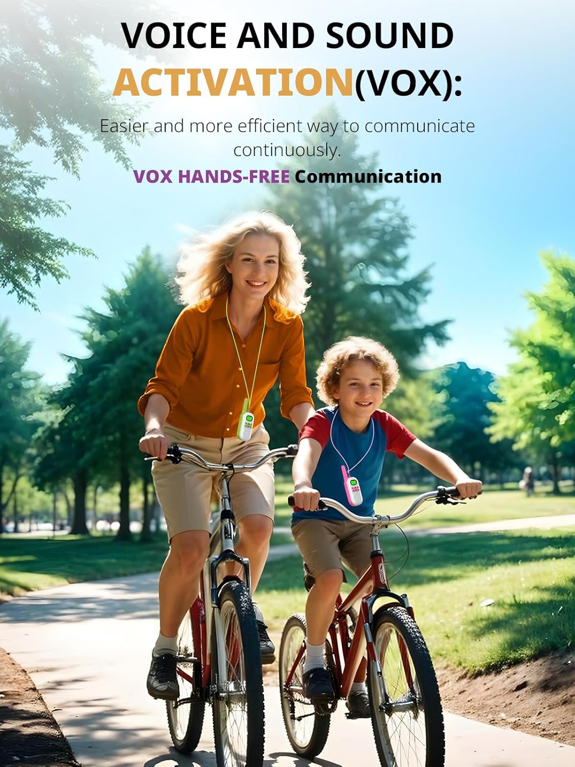 Walkie Talkies for Kids Rechargeable,Toys for Boys and Girls Ages 3-12, 3 Pack Long Range 2-Way Radios, Birthday Gifts,Christmas Stockings, Outdoor Play, Family Games, Hiking Camping Gear