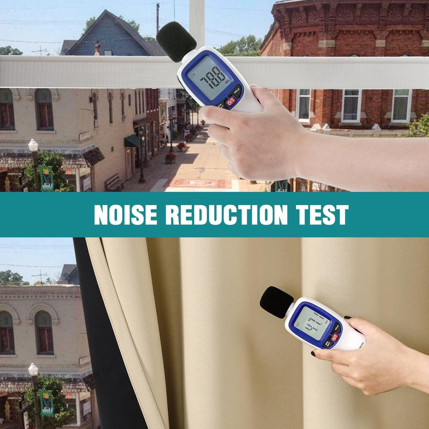 ChrisDowa 100% Blackout Curtains for Bedroom with Black Liner, 2 Thick Layers Total Blackout Thermal Insulated Grommet Window Curtains 2 Panels Set (Beige, 52 x 63 Inch)