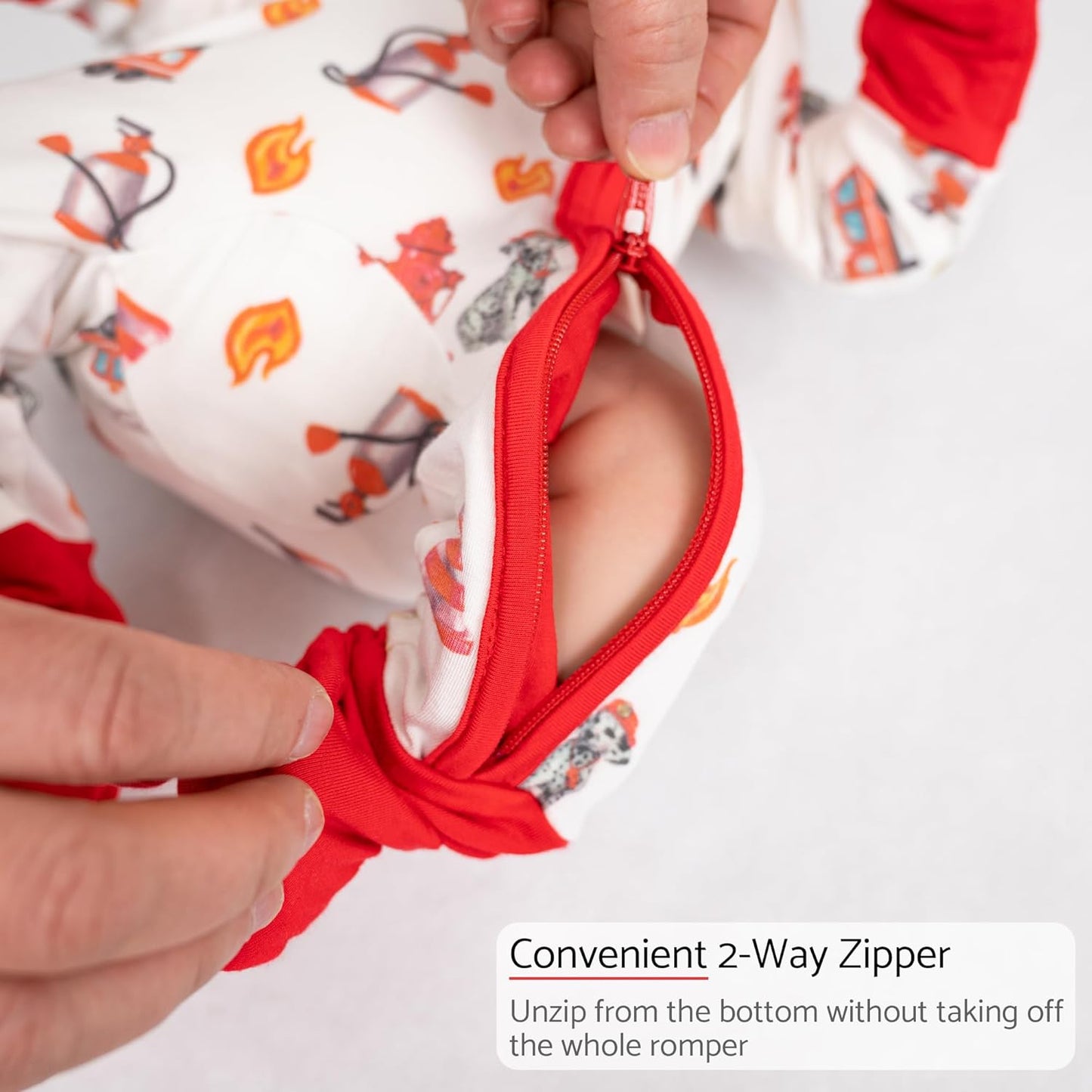 LollyBanks Baby Pajamas, Baby Romper 95% Bamboo Viscose and 5% Spandex