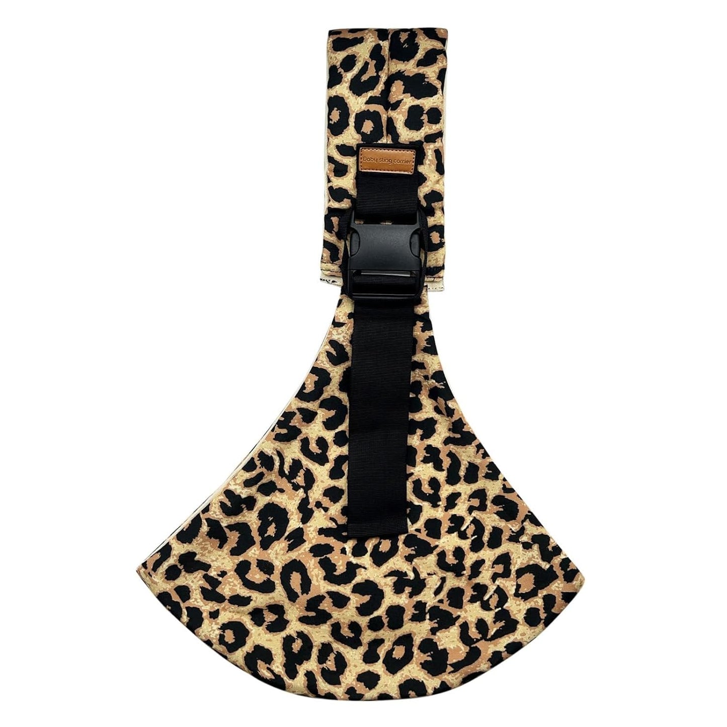 Baby Sling Carrier Newborn to Toddler Adjustable One-Shoulder Design with Hip Seat Support, Labor-Saving Baby Wraps Carrier 10-30 lbs(Pale Leopard Print)