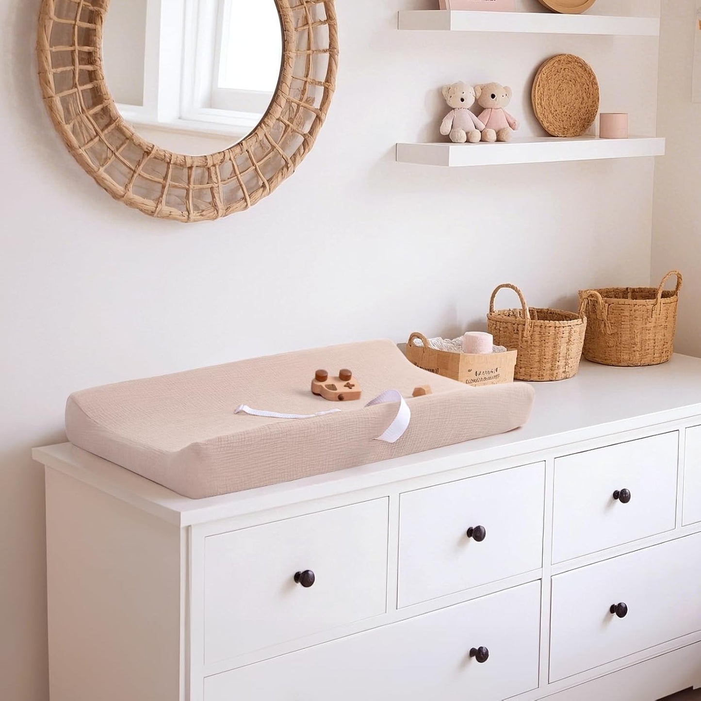 lulumoon Baby Changing Pad Cover: Muslin Diaper Changing Table Pad Cover - Changing Pad Sheets for Girls Boys