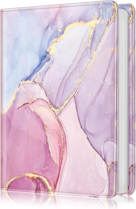 Fintie Photo Album for 4x6 Photos - 112 Pockets Vegan Leather Cover Memory Albums Book for Birthday Family Anniversary Vacation Pictures, Dreamy Marble