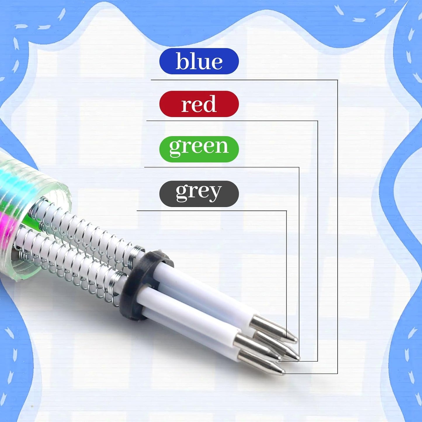 12Pcs Mini Multicolor Pens in One 4-in-1 Cute Pens Bulk for Kids, Ballpoint Pen for Birthdays and Children's Parties, Fun Pen Gifts Assorted Ink Kawaii Pen