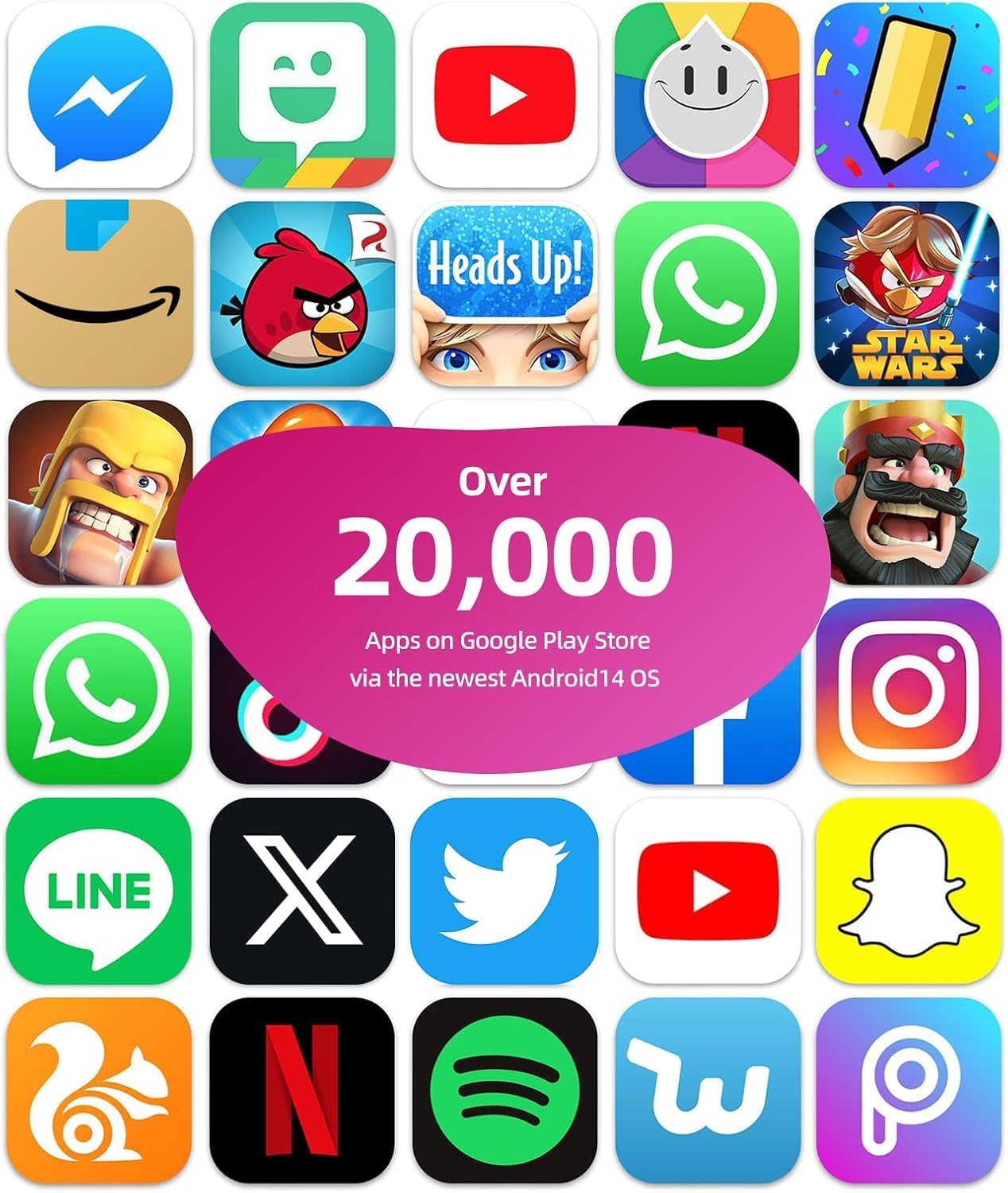 plimpton 2025 Upgraded Kids Tablet, 10 Inch Android 14 Tablet for Kids with Case Included, Octa-Core, Google Kids Space, Parental Control, 4GB+64GB, WiFi, BT5.3, YouTube, Great Gift for Toddler(Pink)