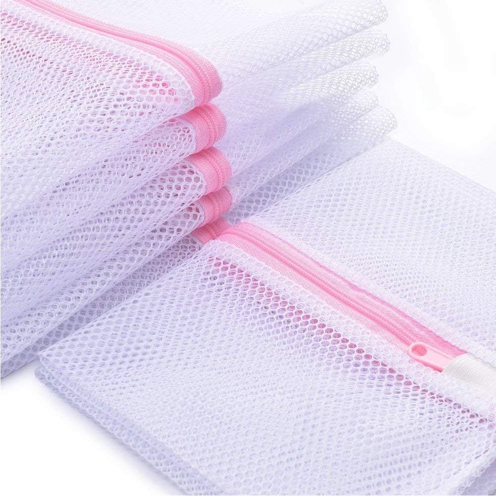 Mesh Laundry Bag, Kasiria 5 Pcs Washing Bags- for Laundry,Blouse, Hosiery, Stocking, Underwear, Bra and Lingerie, Travel Laundry Bag (X-Large)