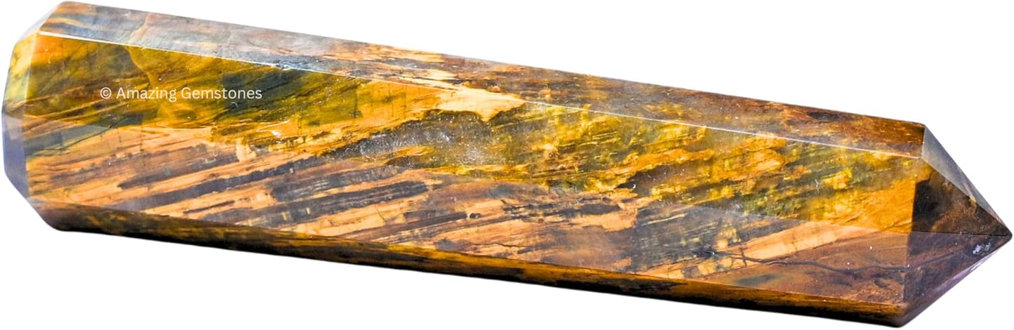 Amazing Gemstone Nellite Crystal Towers ~ Natural Healing Crystal Point Obelisk for Reiki Healing and Crystal Grid (3- Inch)