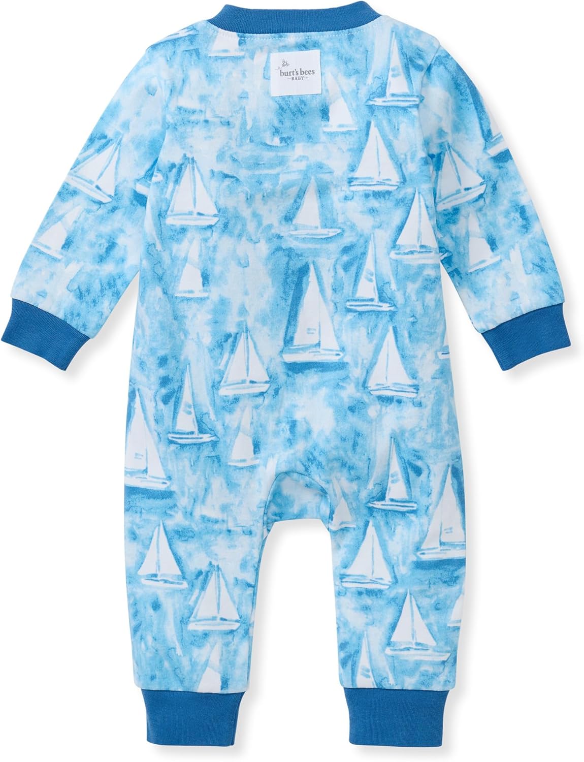 Burt's Bees Baby baby-boys Sleep and Play Pjs, 100% Organic Cotton One-piece Zip Front Footless Romper Jumpsuit Pajamas