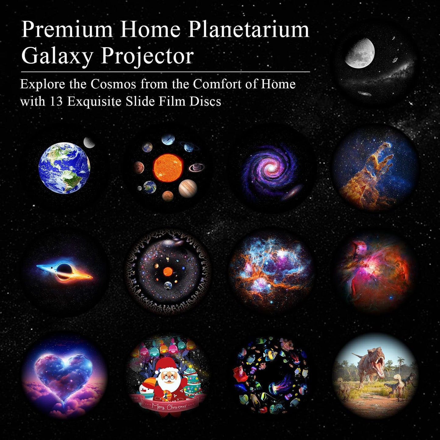 Jellyfish Projector, 13 in 1 Star Projector with Shooting Stars & 4 Varicolored Lighting Effects, Auto Timer Planetarium for Bedroom, Ocean Wave Night Light Projector for Kids Adults