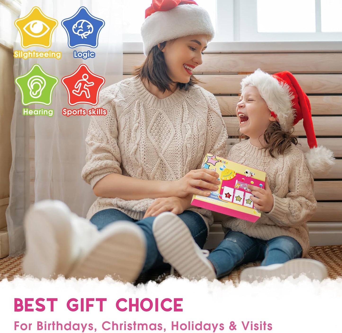 M SANMERSEN Piano Mat - Musical Keyboard Floor Playmat 39.5" Electronic Music Animal Touch Play Blanket Funny Xmas Gift Toy for 1 2 3 Year Old