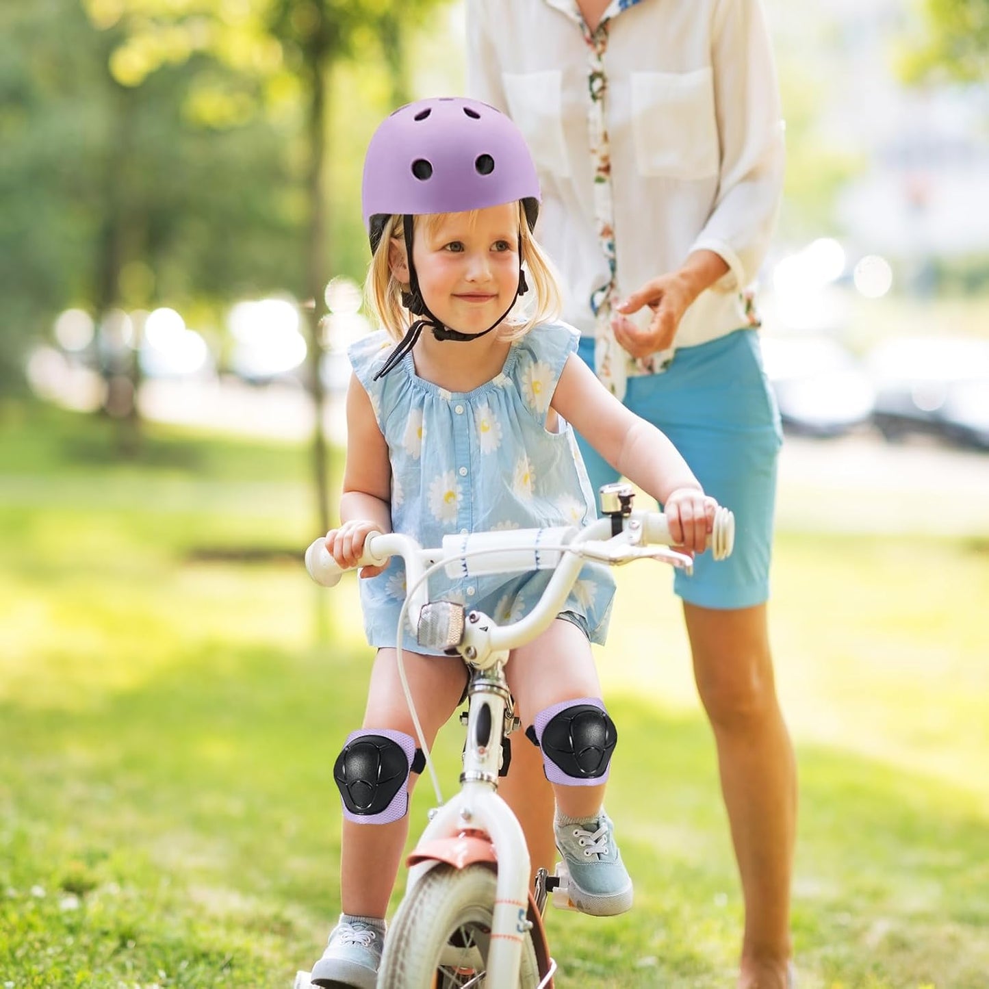 Kids Helmet,Toddler Skateboard Helmets for Ages 2-3-5-8-14 Years Boys Girls with Knee and Elbow Pads Wrist Guards fit Roller Skates,Skateboarding,Skating Scooter Adjustable Kids Helmet