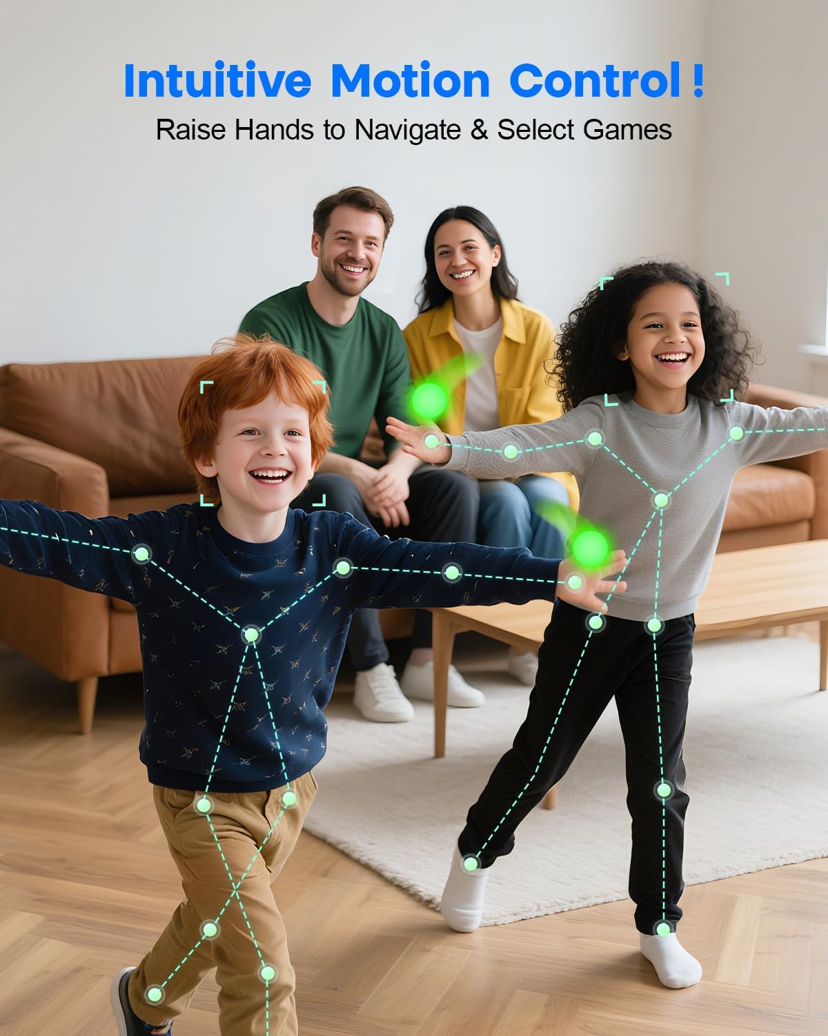 AR Motion Gaming Console for Kids & Families - Plug & Play Video Game System for Indoor Physical Play & Interactive Family Fun. Great for Gifts, Game Nights, Parties, Playtime and Playdates