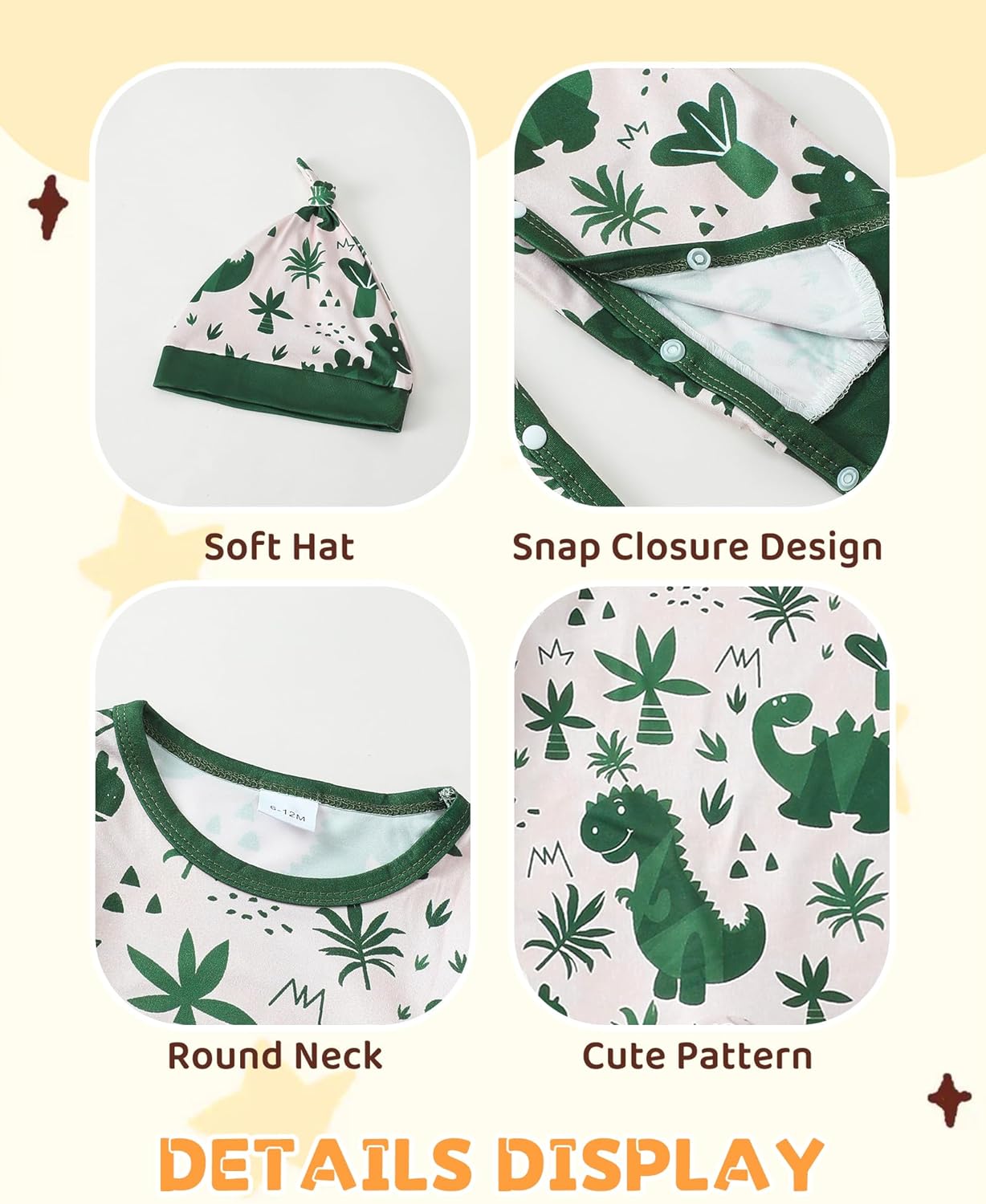 NZRVAWS Baby Boy Clothes Preemie Infant Boy Bear Outfits Jumpsuit Bodysuit Letter Print Romper