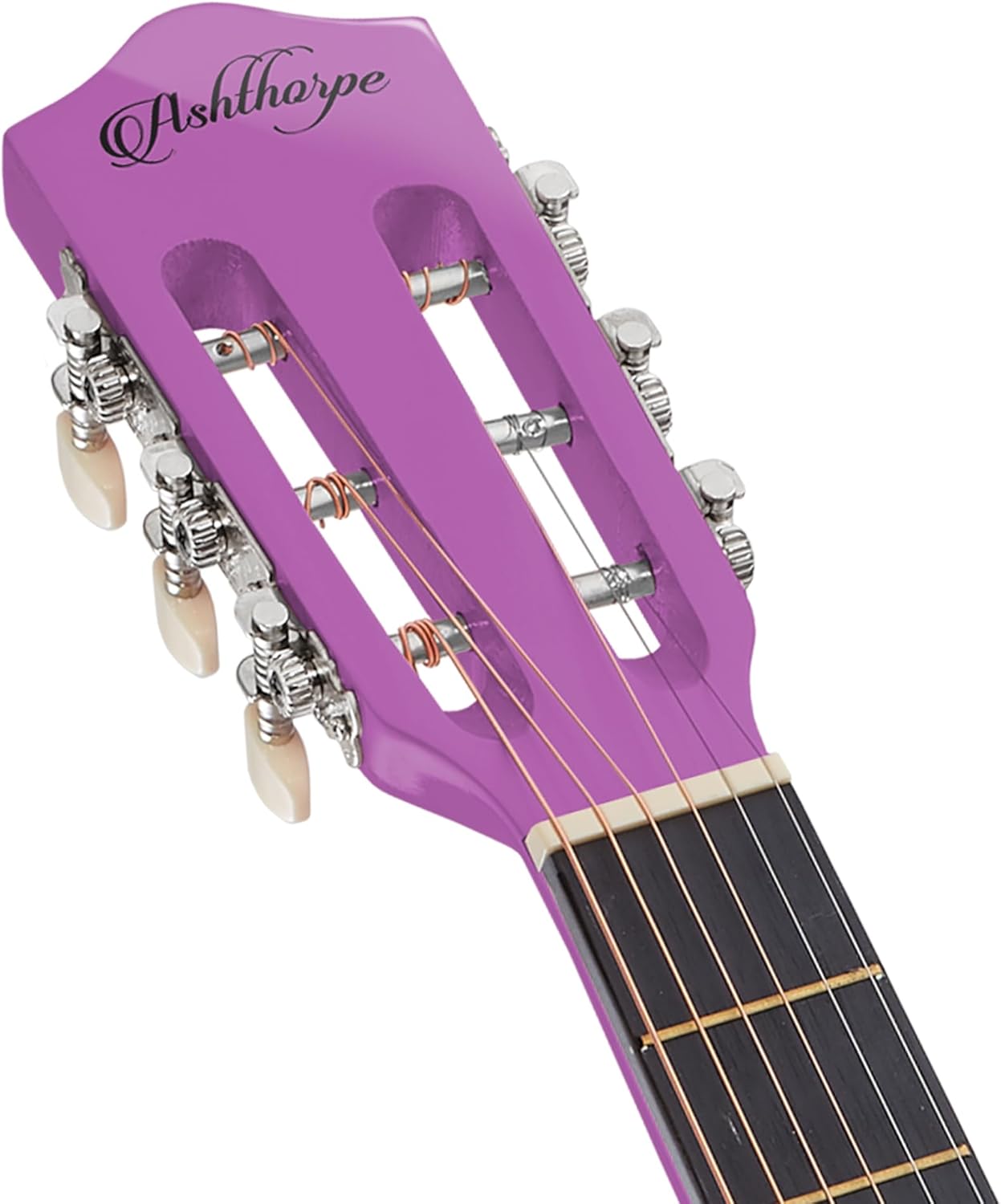 Ashthorpe 38-inch Beginner Acoustic Guitar Package (Purple), Basic Starter Kit w/Gig Bag, Strings, Strap, Tuner, Pitch Pipe, Picks