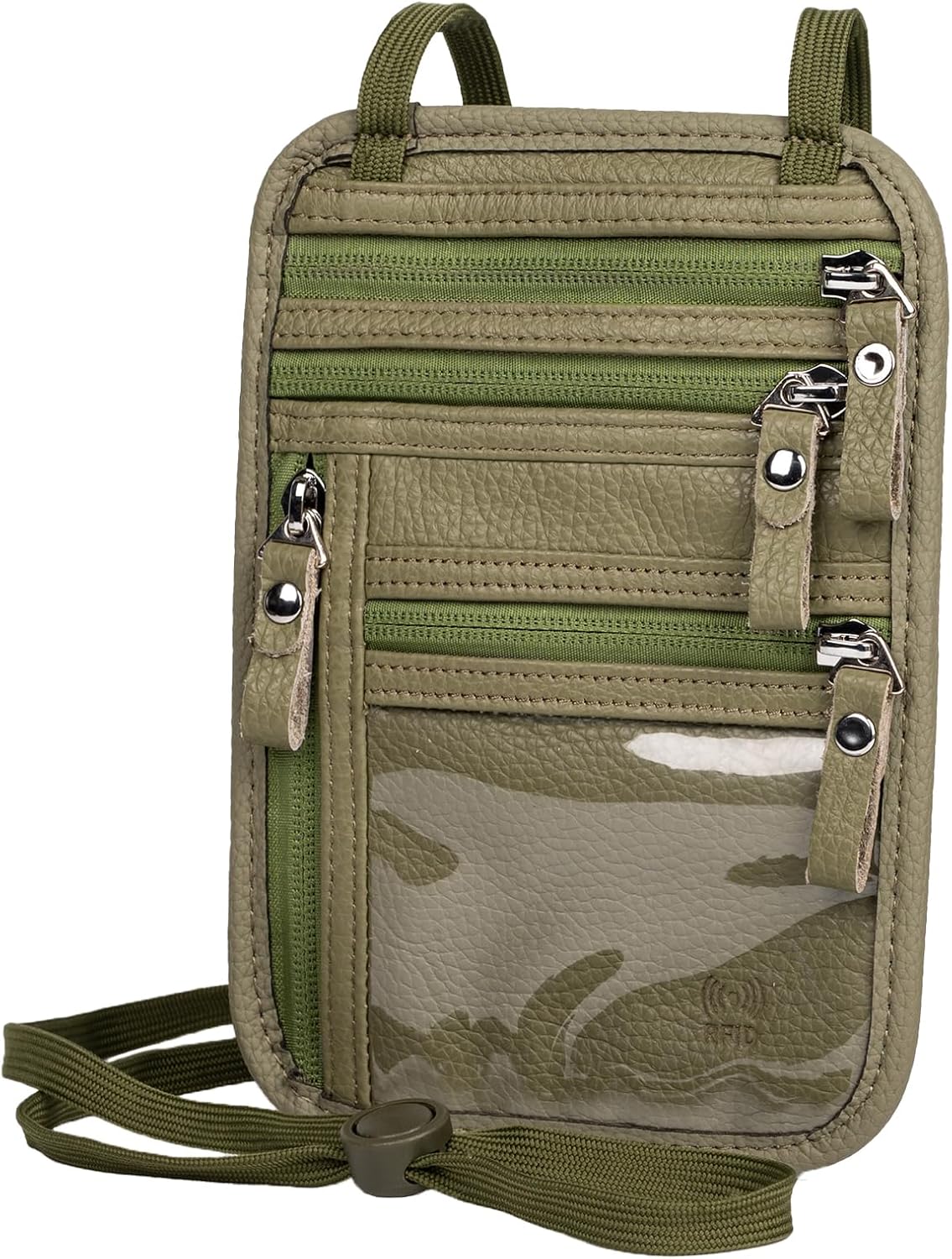 Neck Wallet - Rfid Wallet Women - passport holder for travel - Travel Wallet Passport Holder For Travel Women - 10.3x6.8inch (Sapphire Green)