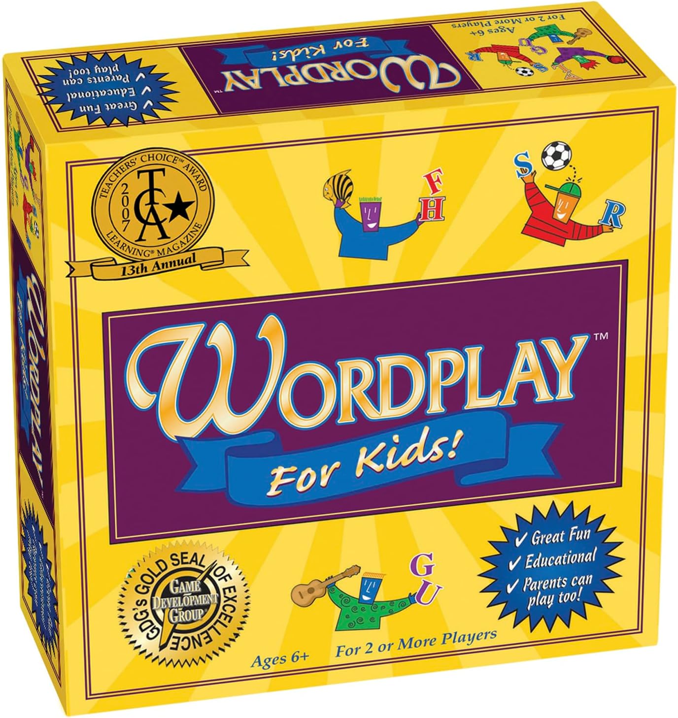 Wordplay for Kids — The Fast-Paced, Award-Winning Game Where Kids Race to Create Words — Fun & Educational for The Whole Family, Ages 6 & Up