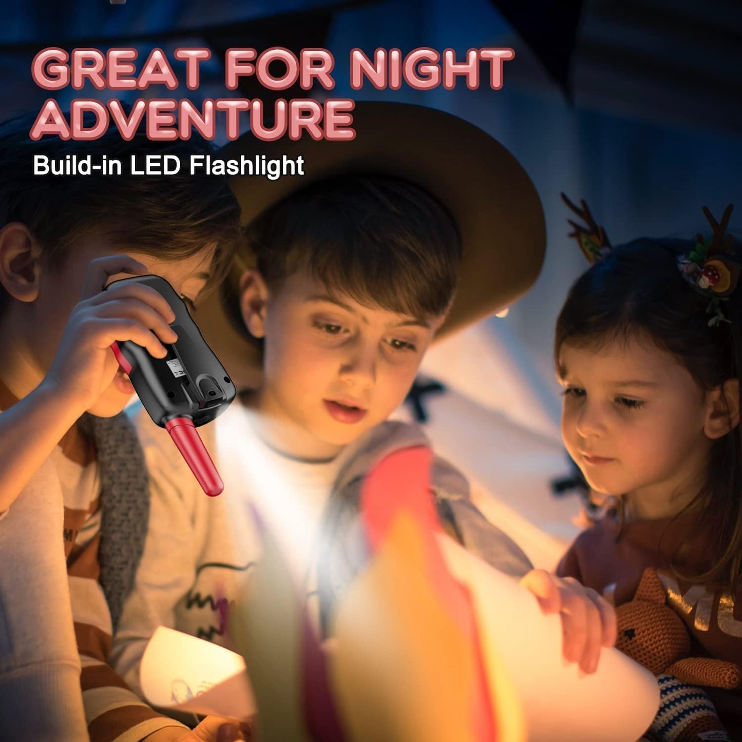 Selieve Outdoor Toys for Kids Ages 4-8, Walkie Talkies for Kids Long Distance 22 Channels 2 Way Radio Interactive Toys Birthday Gifts for 3-12 for Girls and Boys