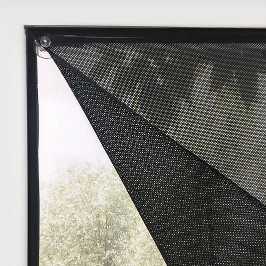 SCHRLING No Drill Cordless Light Filtering Window Shade, Transparent Temporary Shade for Filtering Glare, 39" W x 63" L with Suckers, for Living Room, Bedroom