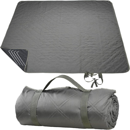 Waterproof Picnic Blanket 80 * 80 in Portable with Carry Strap for Beach Mat or Family Outdoor Camping Party, Park Blanket for Grass Park, Hiking, Travel