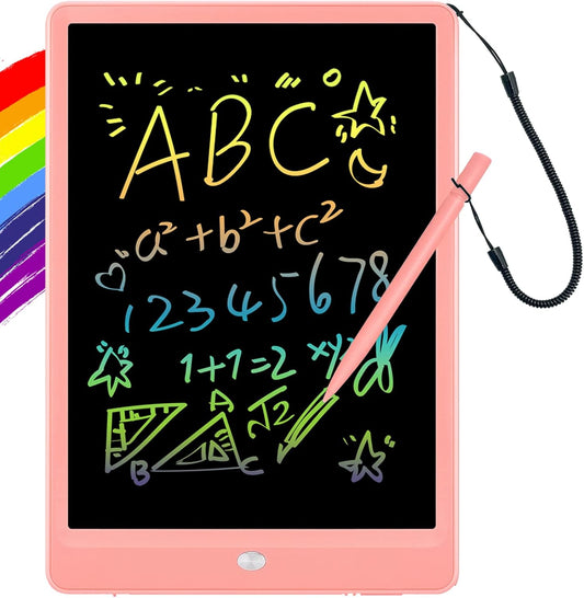 ORSEN LCD Writing Tablet 10 Inch, Colorful Doodle Board Drawing Pad for Kids, Toddler Toys for 3 4 5 6 7 8 Year Old Girls Boys Gifts (Pink)