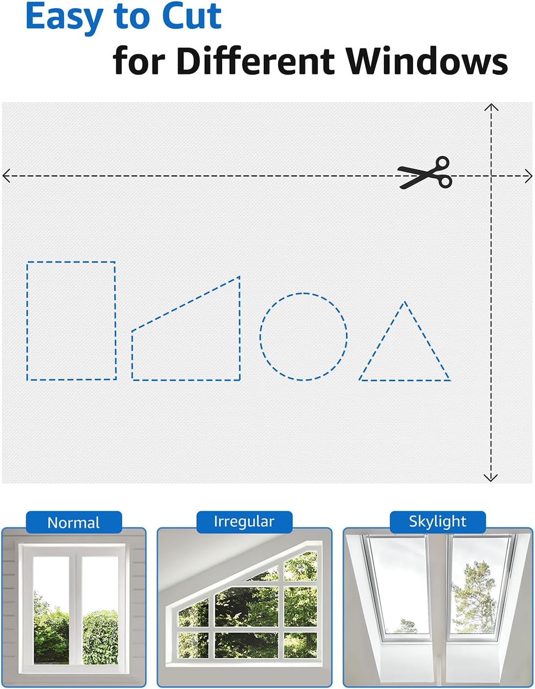 Sumobaby Blackout Curtains for Bedroom 17"x36" Portable No Drill Black Out Window Cover with Upgraded Hook&Loop Tapes,100% Blackout Shades,Thermal Insulated Blinds for Bedroom,Nursery(1 Panel,White)