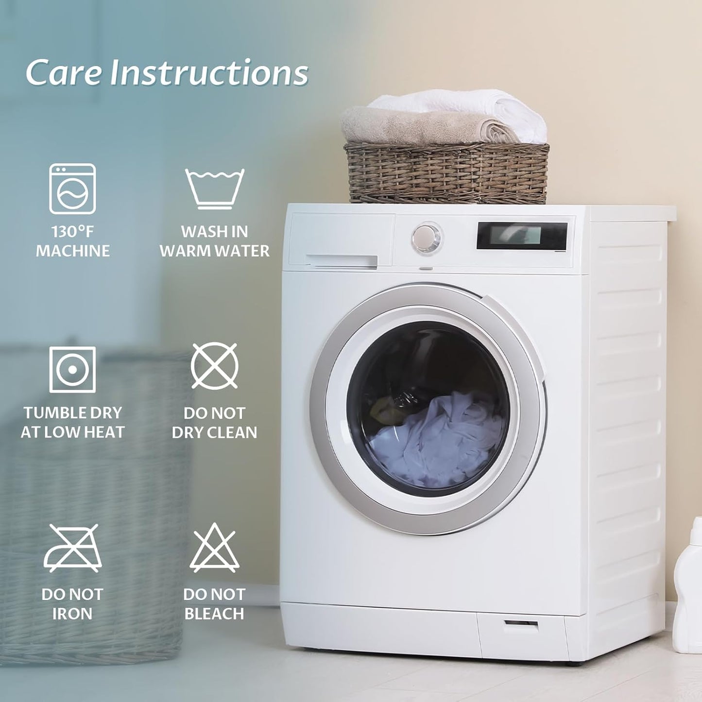 California King Size Waterproof Mattress Protector Fitted Terry Mattress Pad Cover with Deep Pocket Up to 18''