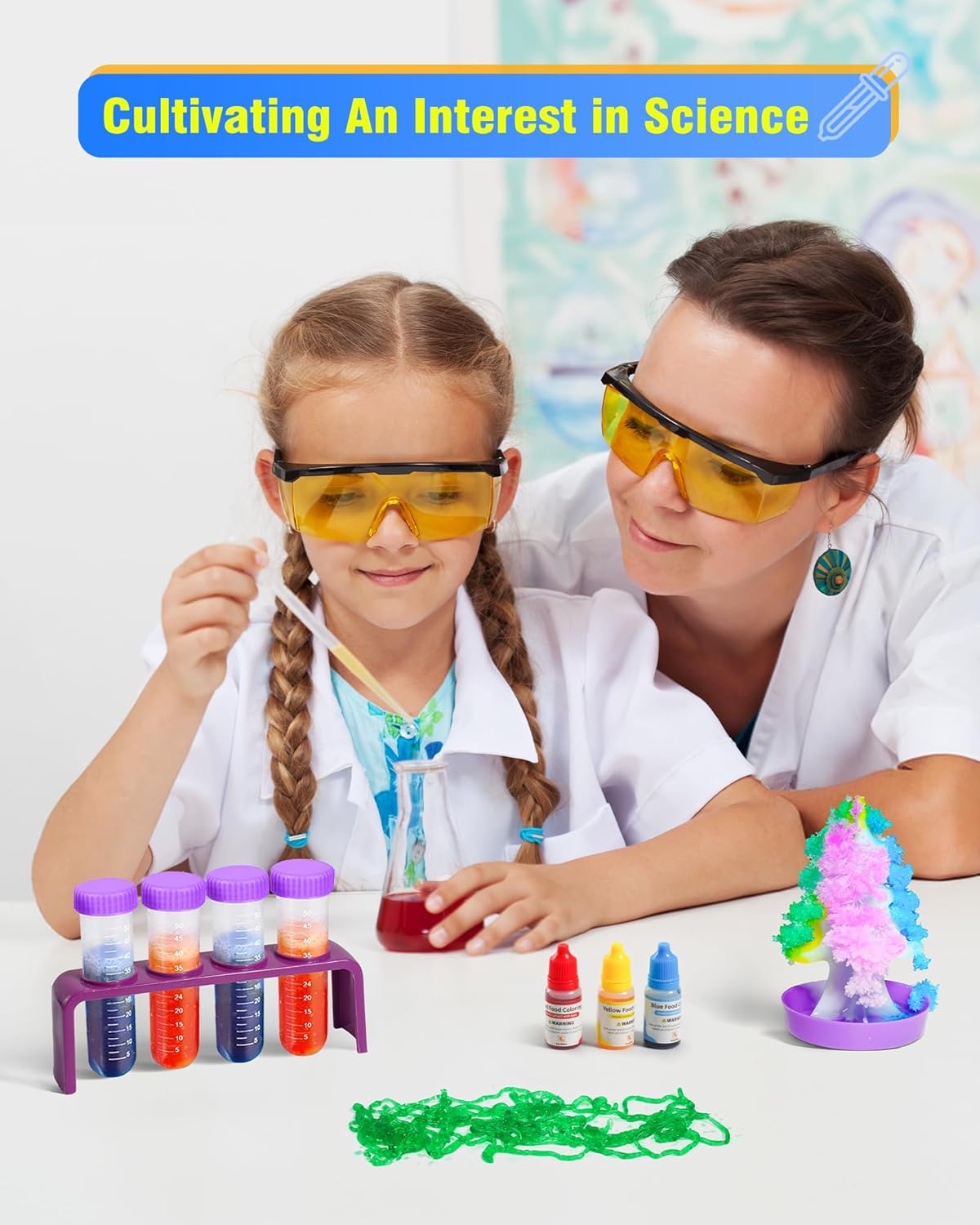80+ Science Experiment Kit for Kids Ages 5-6-7-8, Birthday Gift Ideas for 4+ Year Old Kid, STEM Learning & Educational Toys, First Science Kit for Boys Girl