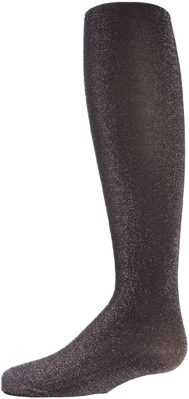 MeMoi Shining Star Shimmer Tights for Girls, Ultra Soft and Lightweight Opaque Girl Tights - Sizes 2-14