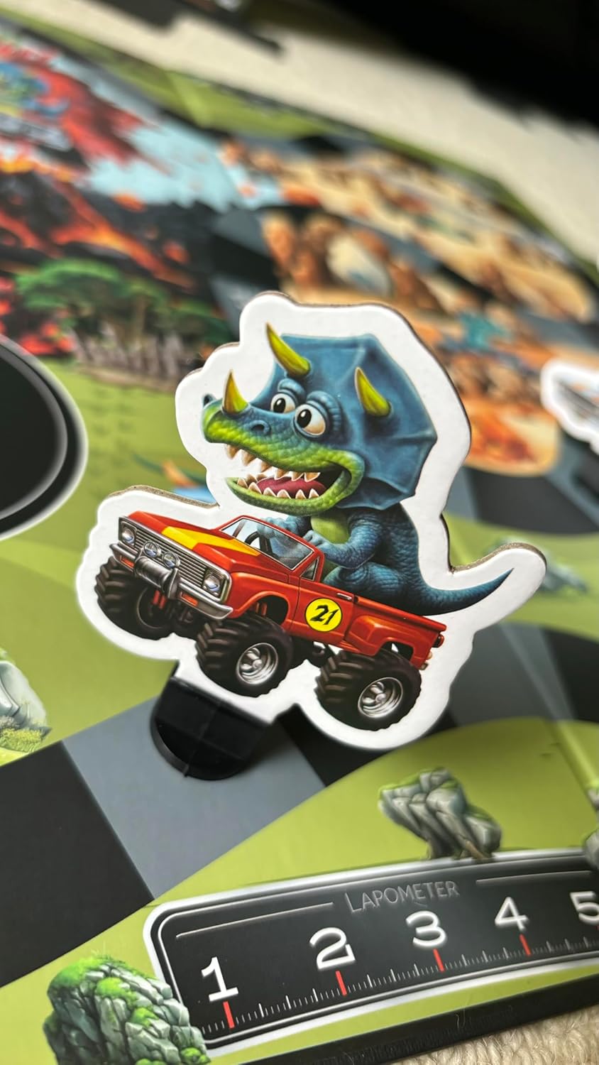 Raincorn Games - Dinosaur Rally Card & Dice Kids Board Game for Ages 4 - Family Games, Classroom Activities for Kids Learning