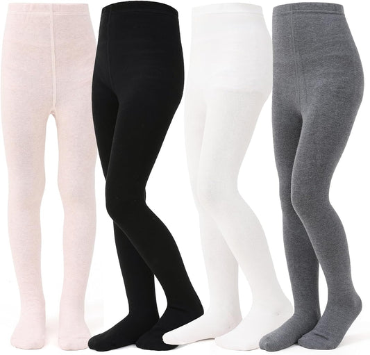 Baby Girl Tights Thick Knit Leggings Stockings Cotton Pantyhose for Newborn Infant Toddler 3/4/5/6 Pack
