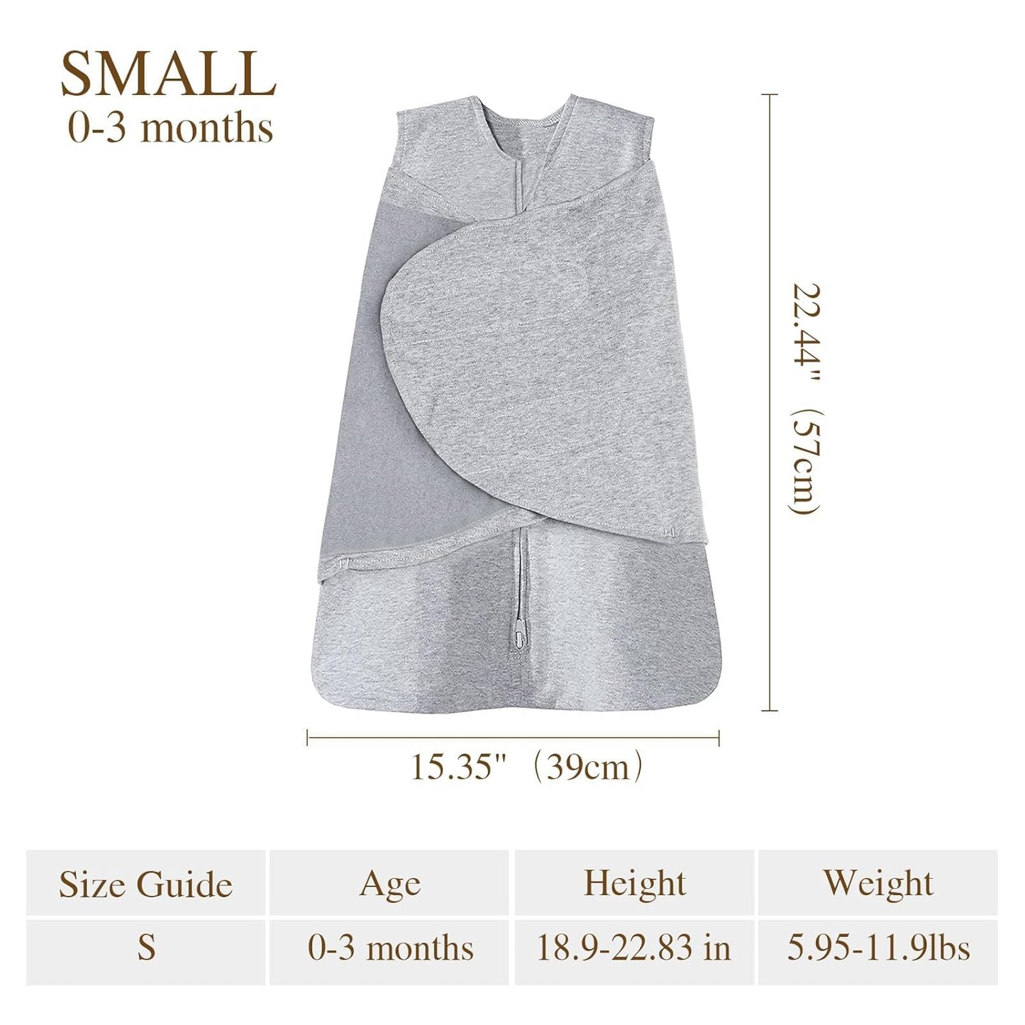 Swaddle-Blanket Baby Girl & Boy Swaddles Newborn Infant Transition 100% Cotton Wrap Blankets, 3-Way Adjustable Wearable Blanket, TOG 1.0 (Little Monster, 0-3 Month)